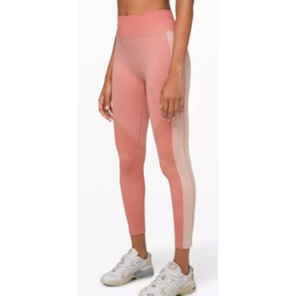 Lululemon Ebb to Train Tight Abstract Pink-sz approx. 6 - Picture 2 of 11